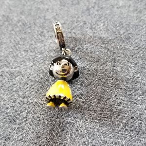 Genuine 925 Sterling Silver Fashion Charm PEANUTS